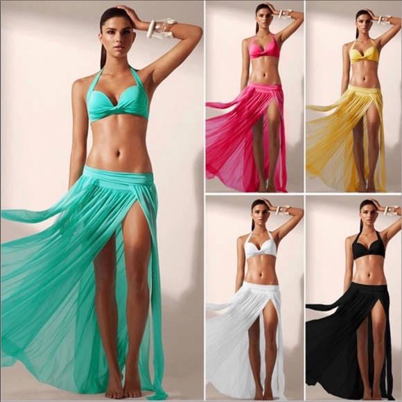 black beach skirt cover up